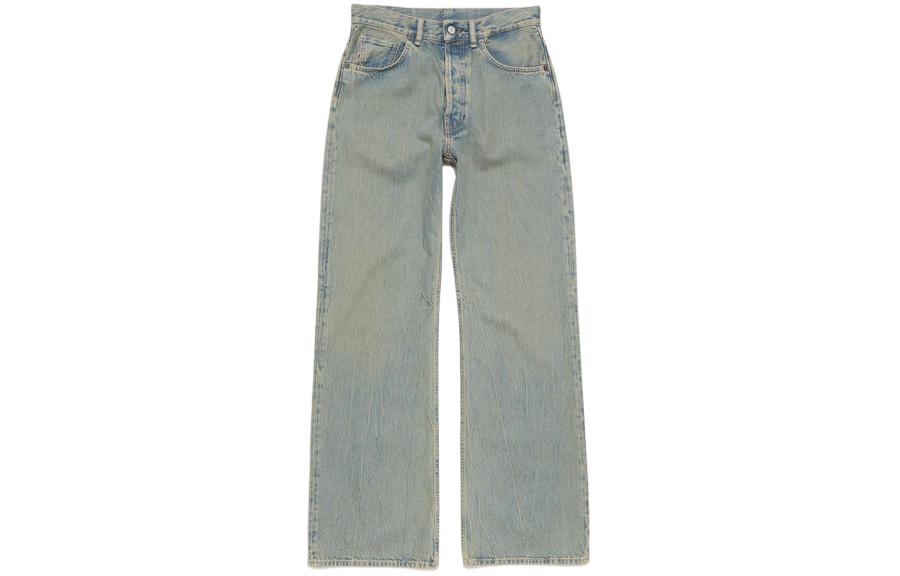 Order Acne Studios Mid-Rise Washed Relaxed Fit Flared Denim Jeans Wanita. B00338-BUF
