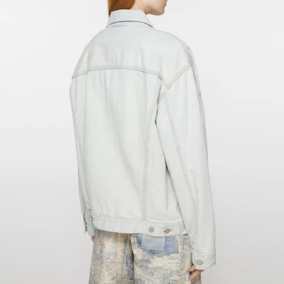 Acne Studios 流行款落肩單排扣寬鬆夾克 淺藍色 中性款 B90749-228 Purchase Acne Studios 流行款落肩單排扣寬鬆夾克 淺藍色 中性款 B90749-228