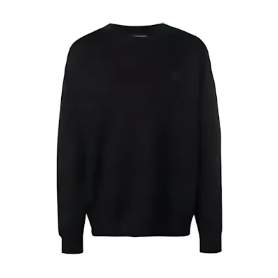 Acne Studios Oversized Dropped-Shoulder Crewneck Sweatshirt Unisex Black CI0010-900