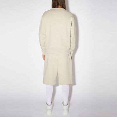 Acne Studios Oversized Face Cotton Crewneck Sweatshirt Beige Unisex. CI0076-633 Shop Acne Studios Oversized Face Cotton Crewneck Sweatshirt Beige Unisex. CI0076-633