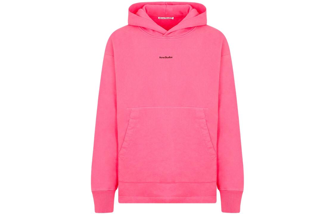 Acne Studios Oversized Pink Solid Color Hoodie BI0182ASA