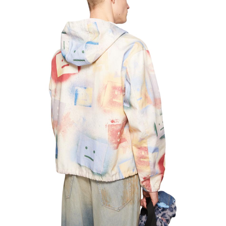 Shop Acne Studios男女同款喷雾效果宽松连帽套头外套多色款 C90184-BIO