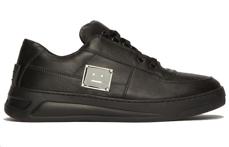 Order Acne Studios Perey Lace Up 'Hitam Emoticon Plak' BD0108-AX0