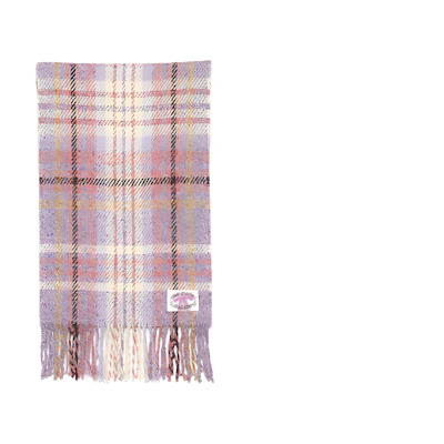 Acne Studios Pink Checkered Fringe Wool Scarf Unisex & Couple Style. CA0325-ADE
