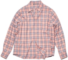 Acne Studios Pink Checkered Print Slim Fit Long Sleeve Shirt Unisex. CB0062-COG Acne Studios Pink Checkered Print Slim Fit Long Sleeve Shirt Unisex. CB0062-COG
