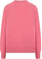Lookbook Acne Studios Pink Logo Crewneck Pullover Long Sleeve Sweater Men. C60088-CKQ