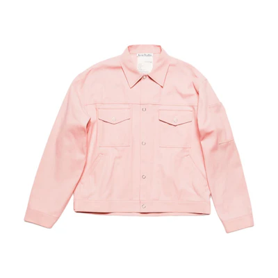 Acne Studios Pink Twill Loose Fit Button-Up Jacket B90731-418