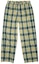 Buy 아크네 스튜디오 체크 드로스트링 스트레이트핏 미드라이즈 바지 포레스트 그린 유니섹스 CK0085-CYV