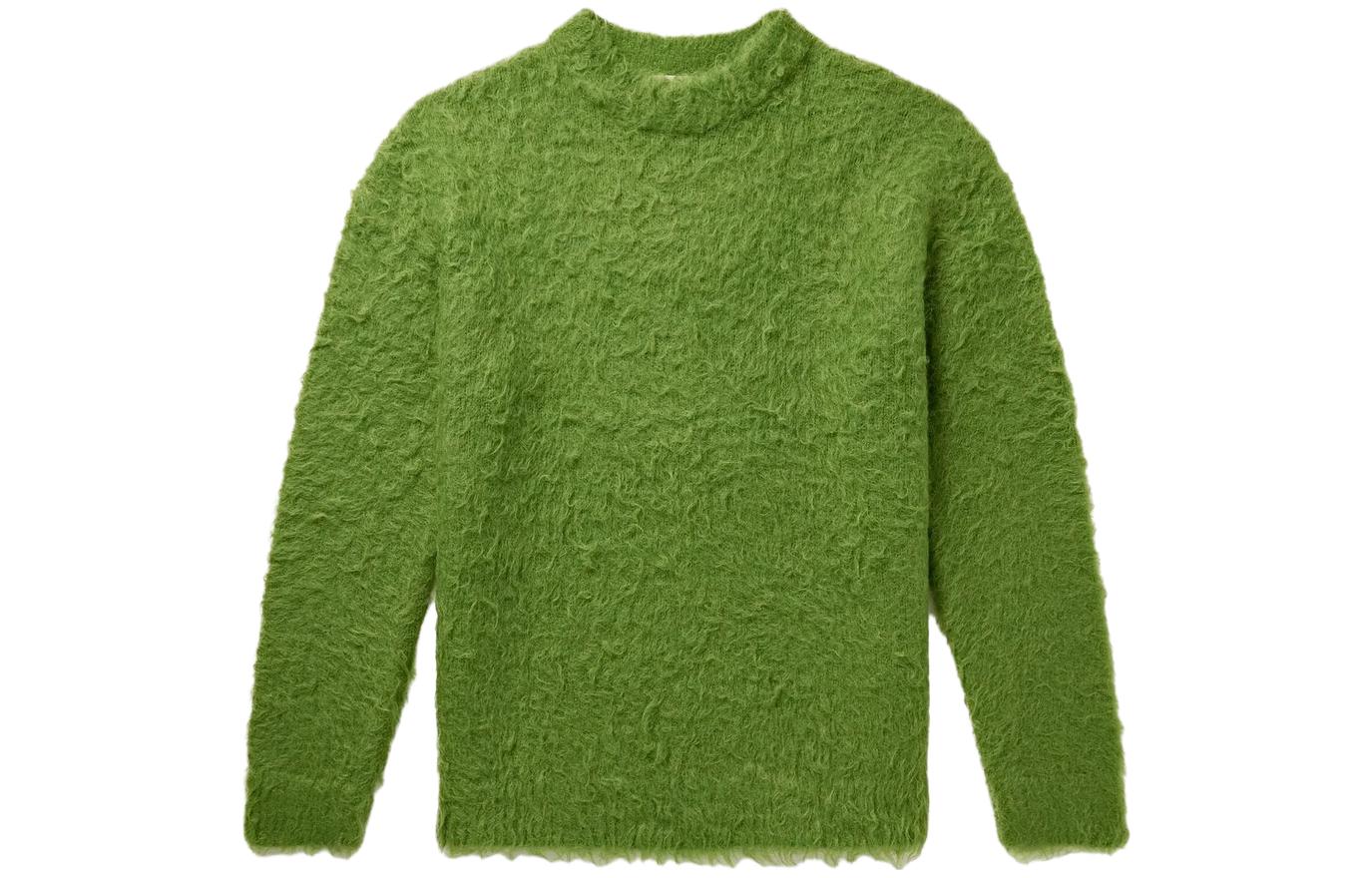 Acne Studios Plain Crewneck Long Sleeve Sweater Green B60279-CPI