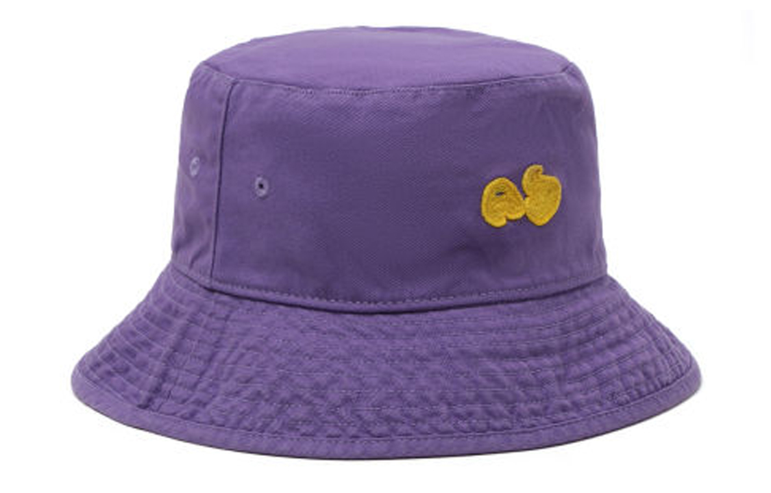 Acne Studios Purple Embroidered Lettering Unisex Bucket Hat C40256-105