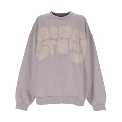 Acne Studios Purple Printed Oversized Long-Sleeve Sweatshirt Unisex BI0172CSS