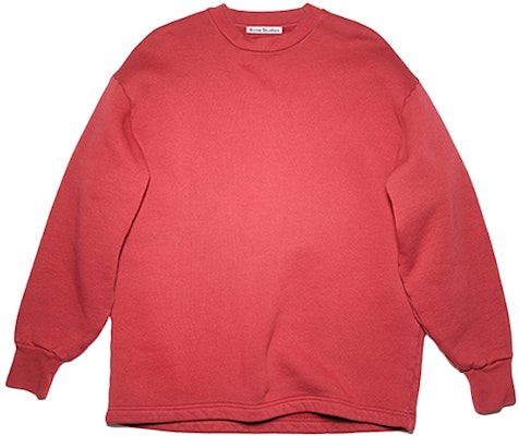 Acne Studios Red Crewneck Logo Pullover Sweatshirt Casual BI0130-479 Buy Acne Studios Red Crewneck Logo Pullover Sweatshirt Casual BI0130-479