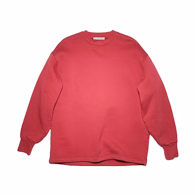Acne Studios Red Crewneck Logo Pullover Sweatshirt Casual BI0130-479