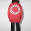 Shop Acne Studios Red Crewneck Logo Pullover Sweatshirt Casual BI0130-479