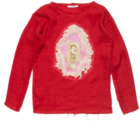 Acne Studios 紅色破壞圓領長袖毛邊衛衣男女款。 BB0569-ACK Order Acne Studios 紅色破壞圓領長袖毛邊衛衣男女款。 BB0569-ACK