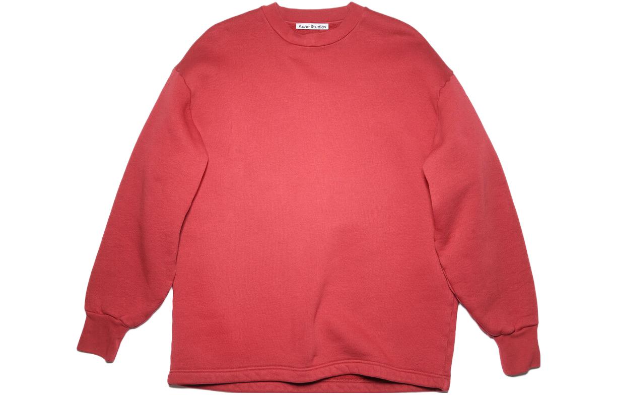 Acne Studios Red Graphic Print Loose-Fit Sweatshirt MN-SWEA000241