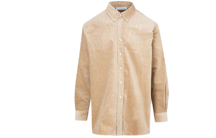 Order Acne Studios 寬鬆燈芯絨長袖襯衫 米色 BB0376-CP9