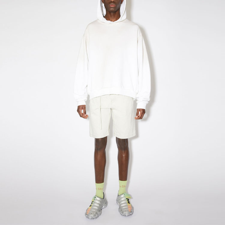 Lookbook Acne Studios Relaxed Fit Solid Casual Shorts Beige BE0137-BUR