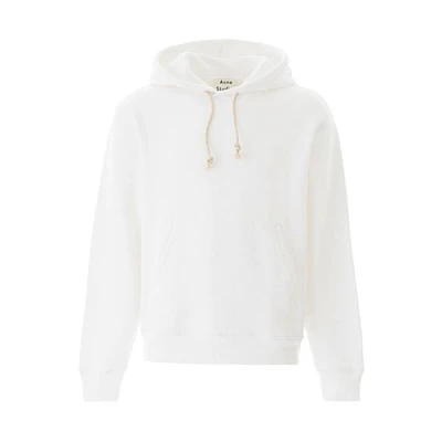 Acne Studios Reverse Logo Hoodie White Sweater BI0060-183