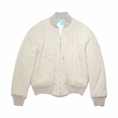 Acne Studios Reversible Quilted Bomber Jacket Cold Gray - B90676-AAA