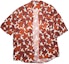 Order Acne Studios Rust Orange Maple Leaf Print Short Sleeve Shirt BB0397-ABY