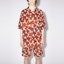Lookbook Acne Studios Rust Orange Maple Leaf Print Short Sleeve Shirt BB0397-ABY