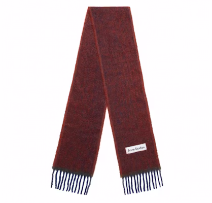아크네 스튜디오 시그니처 라벨 울 스카프 레드 남성용 CA0290DK7 Lookbook 아크네 스튜디오 시그니처 라벨 울 스카프 레드 남성용 CA0290DK7