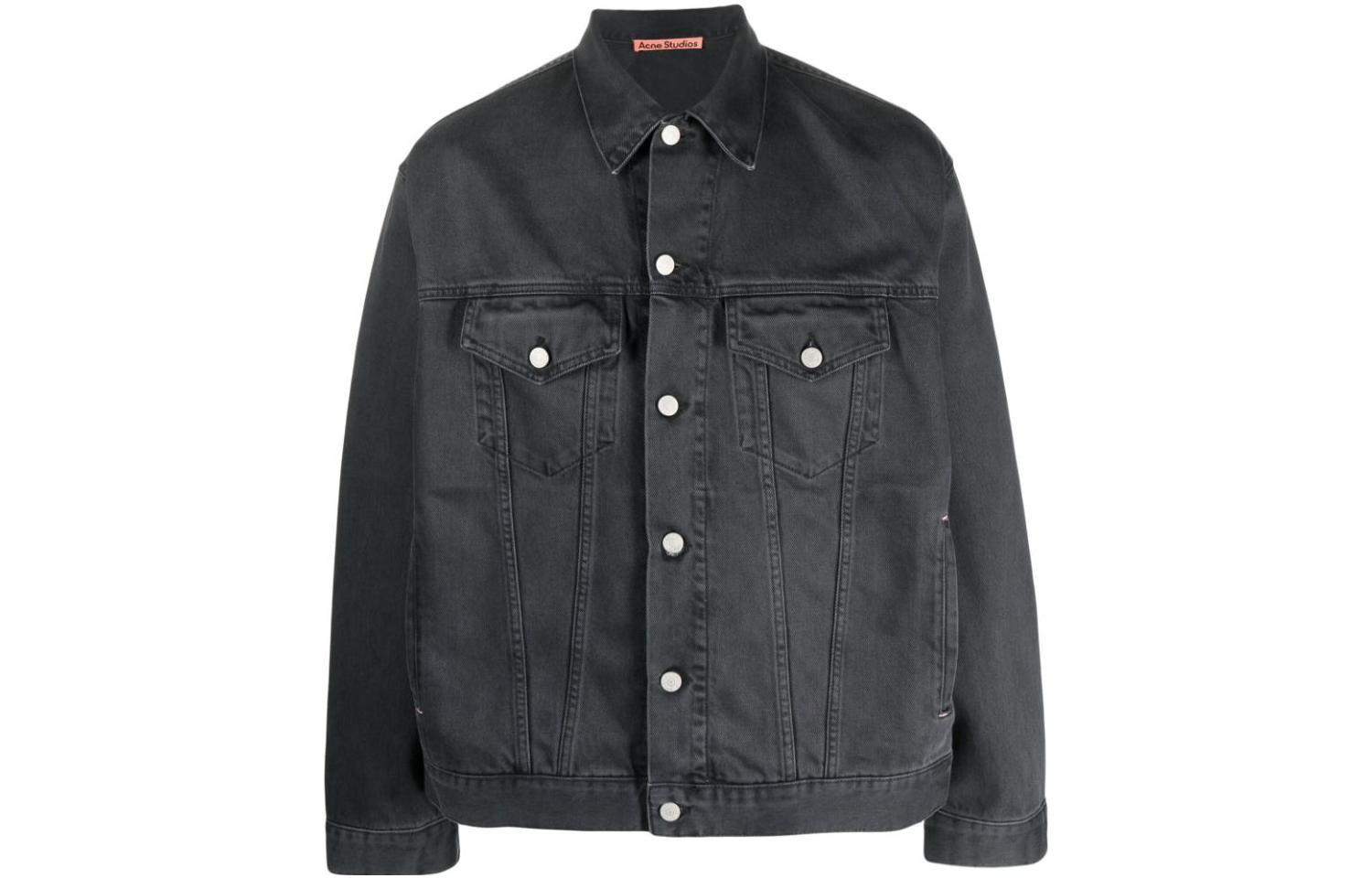 Acne Studios Single-Breasted Collared Jacket Men’s Mist Grey C90149-AA3