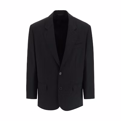 Acne Studios Single-Breasted Long-Sleeve Jacket Black BH0180-900