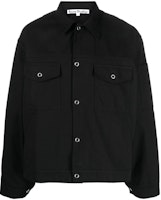 Acne Studios Single-Breasted Loose-Fit Jacket Black B90722 Acne Studios Single-Breasted Loose-Fit Jacket Black B90722