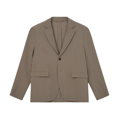 Acne Studios Single-Button Blazer Jacket Men’s Gray-Brown Long Sleeve BH0190-CVD