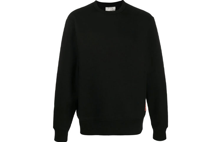 Acne Studios Slim Fit Crewneck Sweatshirt Black BI0084-900