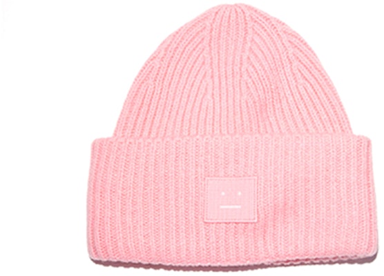 Acne Studios Smiley Logo Wool Beanie Unisex Pink C40135-AD1 Order Acne Studios Smiley Logo Wool Beanie Unisex Pink C40135-AD1