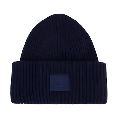 Acne Studios Smiley Ribbed Knit Wool Beanie Unisex C40135-BG3