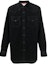 Order Acne Studios Solid Black Denim Long Sleeve Shirt BB0463-BLACK