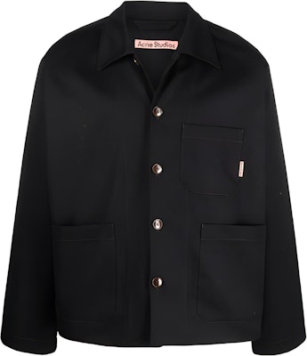 Acne Studios 純黑色長袖襯衫夾克 B90618-900 Buy Acne Studios 純黑色長袖襯衫夾克 B90618-900