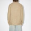 Shop Acne Studios Solid Color Fuzzy Crewneck Loose Fit Sweater Coklat. B60279-CQL