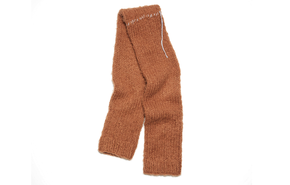 Acne Studios Solid Decor Wool Scarf Brown for Men. CA0287DH4