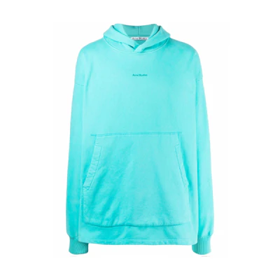 Acne Studios Solid Pullover Hoodie Green Mens BI0139-JAD