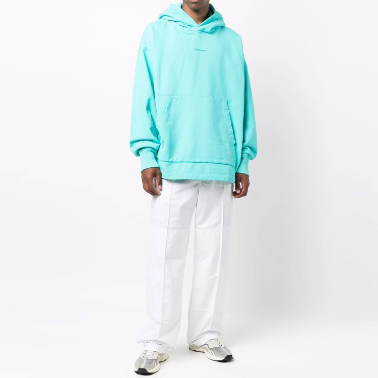 Lookbook Acne Studios Solid Pullover Hoodie Green Mens BI0139-JAD