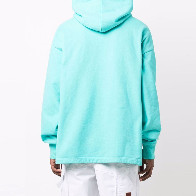 Shop Acne Studios Solid Pullover Hoodie Green Mens BI0139-JAD