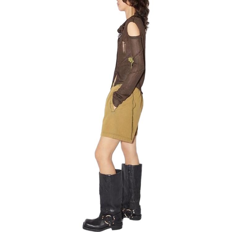 Shop Acne Studios Solid Washed Celana Pendek Kasual Unisex. CE0038-ABC