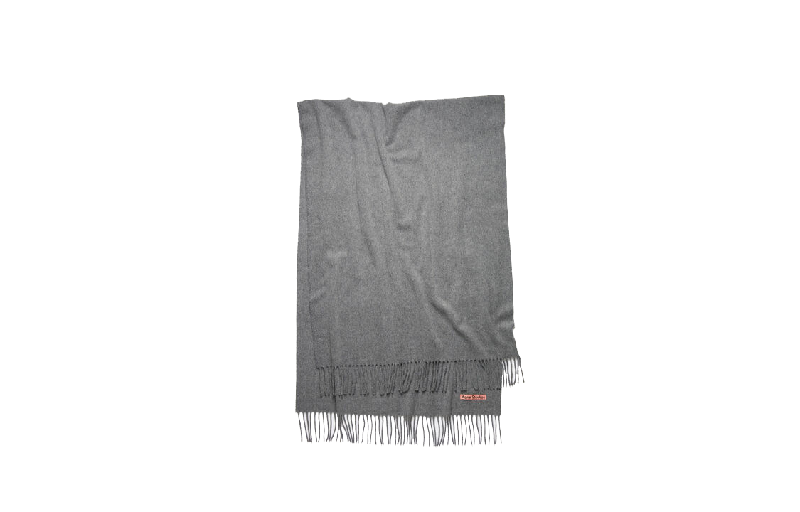 Acne Studios Solid Wool Scarf Dark Grey CA0209990