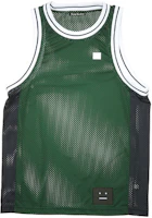 Acne Studios SS21 Face Embroidery Sleeveless Mesh Basketball Jersey Green Unisex CL0114-AAZ101 Acne Studios SS21 Face Embroidery Sleeveless Mesh Basketball Jersey Green Unisex CL0114-AAZ101