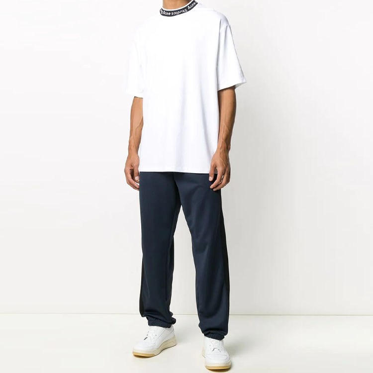 Shop Acne Studios 男士春夏款宽松版白色印花T恤 SS21. BL0221-183