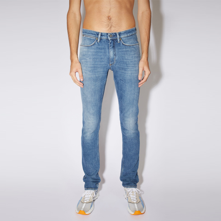 Acne Studios SS21 Max Slim Fit Stretch Denim Jeans Blue Low-Rise Denim. B00143-AUZ 圖 3
