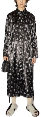 Acne Studios SS21 印花長袖腰帶襯衫洋裝 黑色 A20322-AHJ Order Acne Studios SS21 印花長袖腰帶襯衫洋裝 黑色 A20322-AHJ