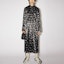 Lookbook Acne Studios SS21 印花長袖腰帶襯衫洋裝 黑色 A20322-AHJ