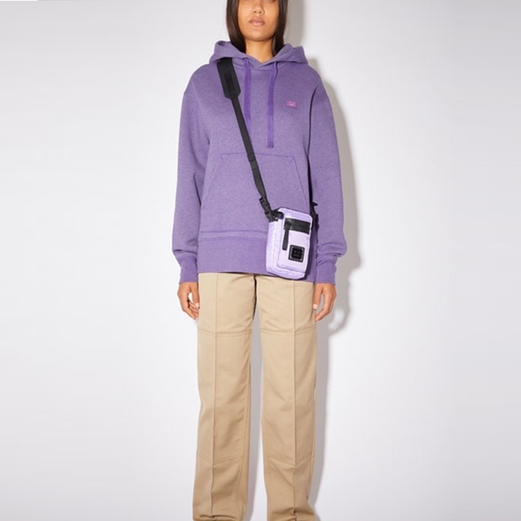 Purchase Acne Studios SS21 Purple Smile Logo Hoodie Unisex CI0059-BMZ