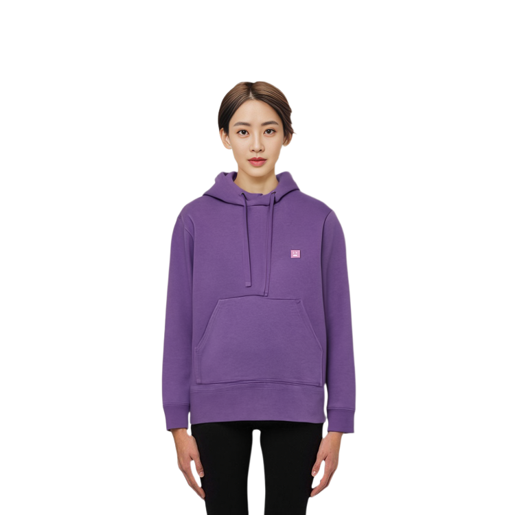 Cheap Acne Studios SS21 Purple Smile Logo Hoodie Unisex CI0059-BMZ